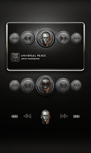 Poweramp Widget Black Atlantis Screenshots 1