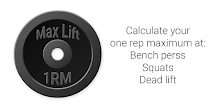 Max Lift - One Rep Maximum 1RM APK