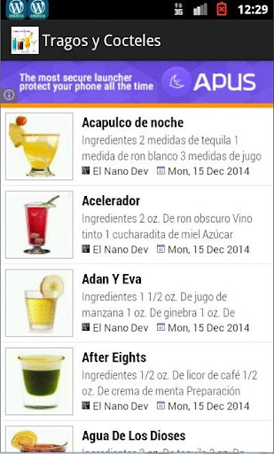 Tragos y Cocteles