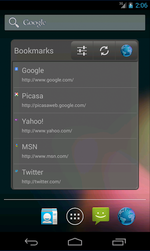 XBookmarks Widget