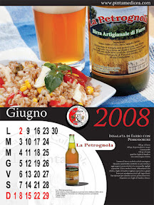 L'insalata di farro sulla pagina di Giugno del Calendario della Pinta medicea 2008