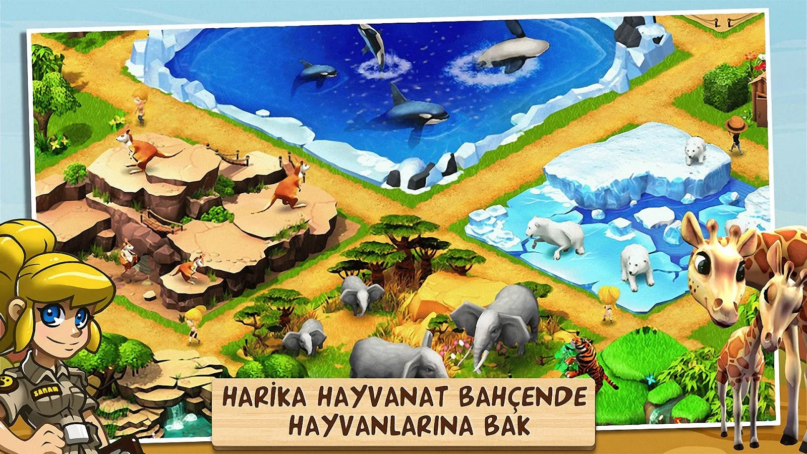 Wonder Zoo Harika Hayvanat Bahçesi Android Para Can Hileli MOD APK - androidliyim