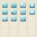 CUKI Theme Blue Button Icon logo