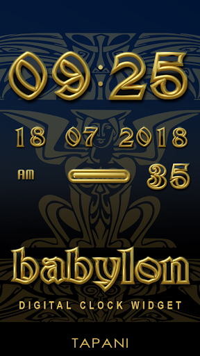 Babylon Digital Clock Widget