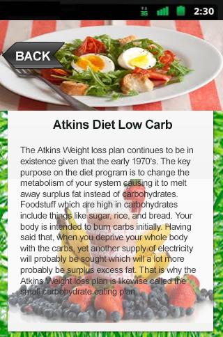 Atkins Diet Low Carb