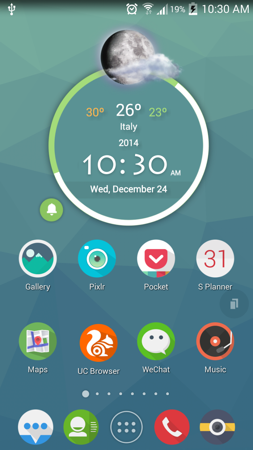 TSF Shell Flat Theme Screen 1
