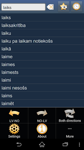 Latvian Norwegian dictionary