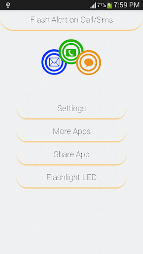 Flash Light Alert Sms Calls