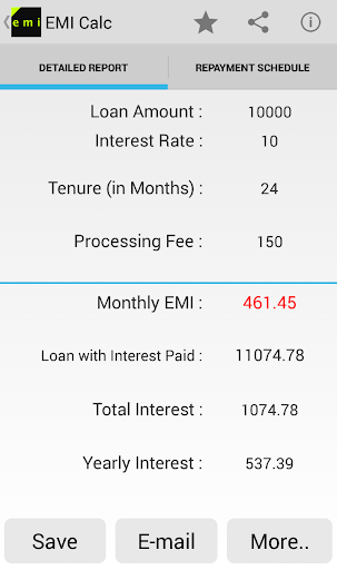 【免費財經App】Loan - EMI Calculator-APP點子