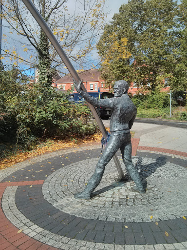 Man with pole