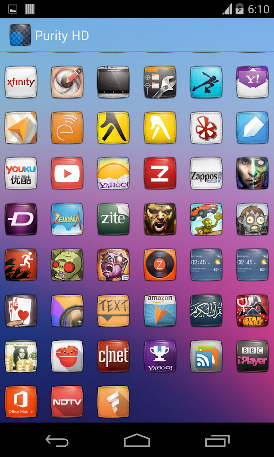 Purity(APEX NOVA KITKAT THEME) - screenshot
