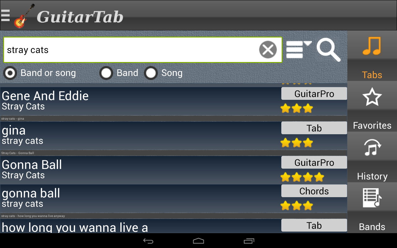 GuitarTab Tabs and chords Android Apps on Google Play