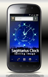 12星座☆射手座アナログ時計ウィジェット Screenshots 3