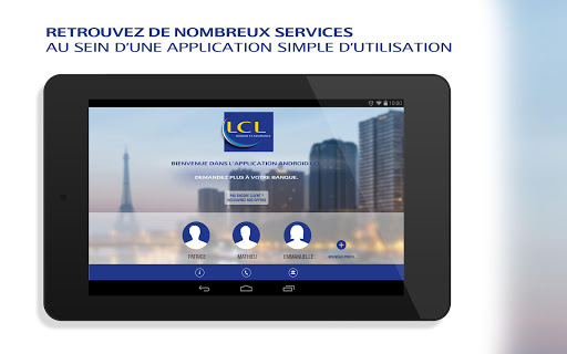 LCL Mes Comptes pour tablette