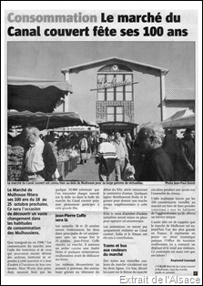Journal l'Alsace du dimanche 10 août 2008