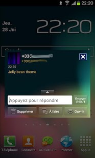 How to install Go SMS Jelly Bean 4.1 theme 2 1.2 unlimited apk for bluestacks