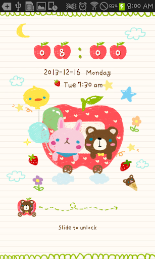 Happy Apple go locker theme