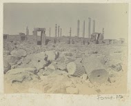 Gezicht op ruïnes van Persepolis