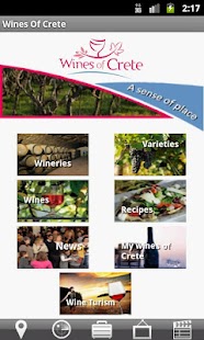 Wines of Crete Mobile App Screenshots 1