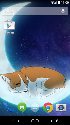 Sleeping corgi Live wallpaper