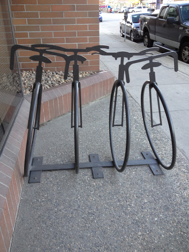 Bike Rack Made From Bikes