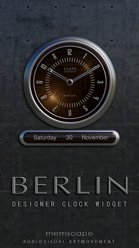 BERLIN Designer Clock Widget