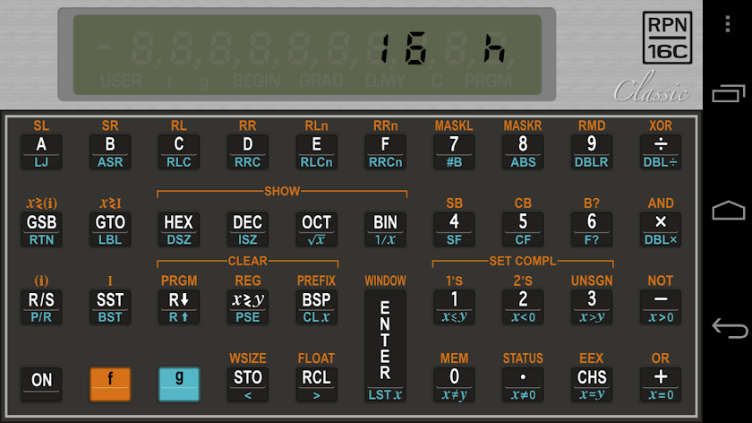RPN-16C Screen 1