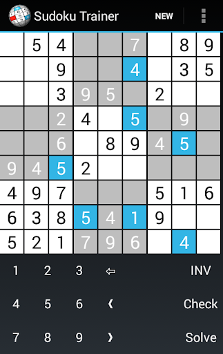 Sudoku Trainer Solver