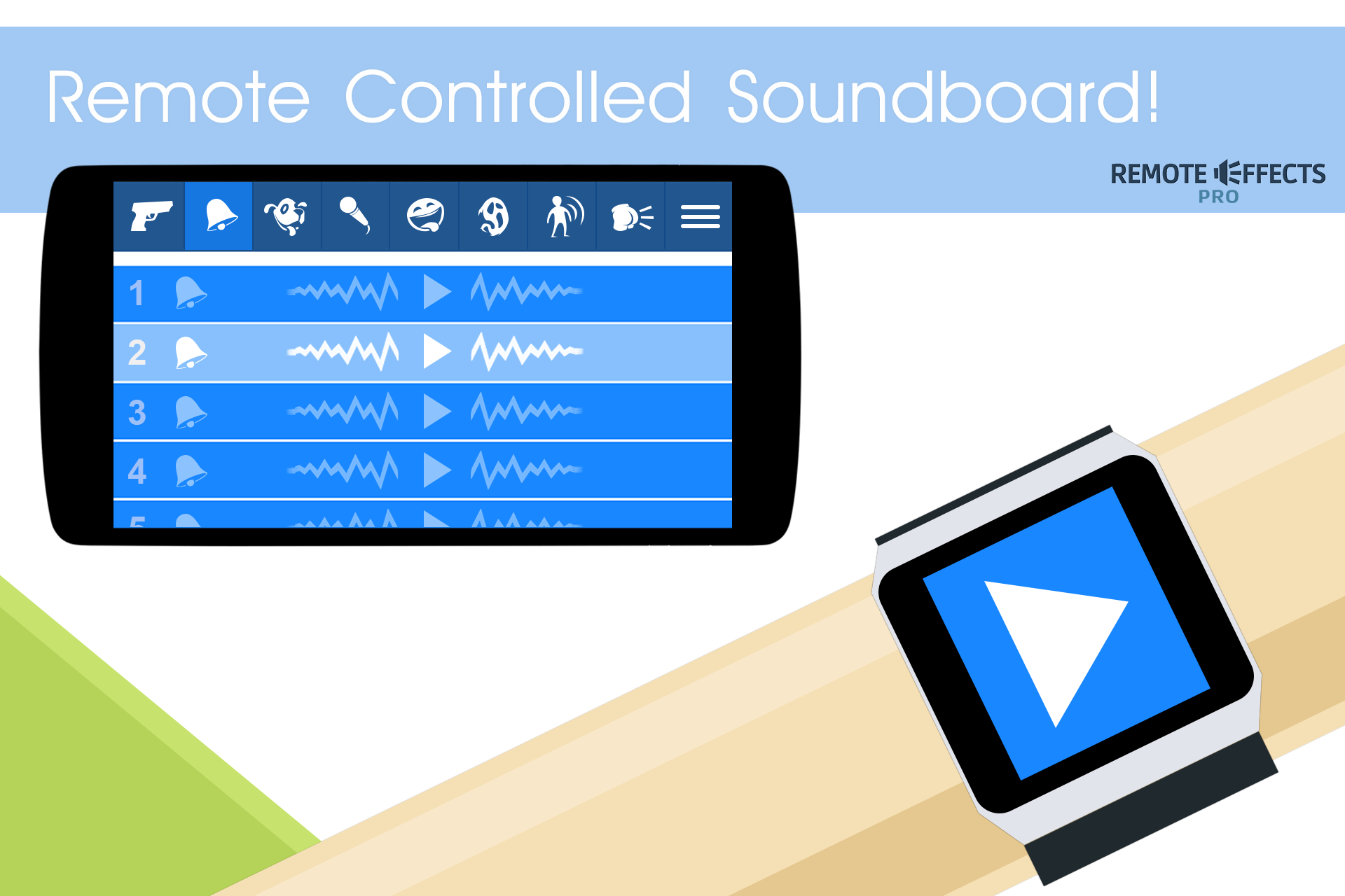 Android application Remote Effects Pro screenshort