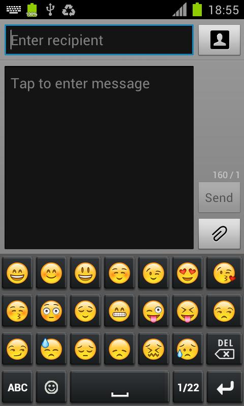 comment avoir les smiley sur samsung galaxy ace