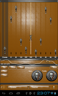 Lastest poweramp skin orange atlantis APK