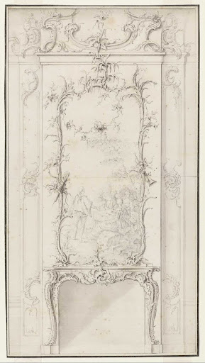 Design for a Wall Panel with Fireplace
