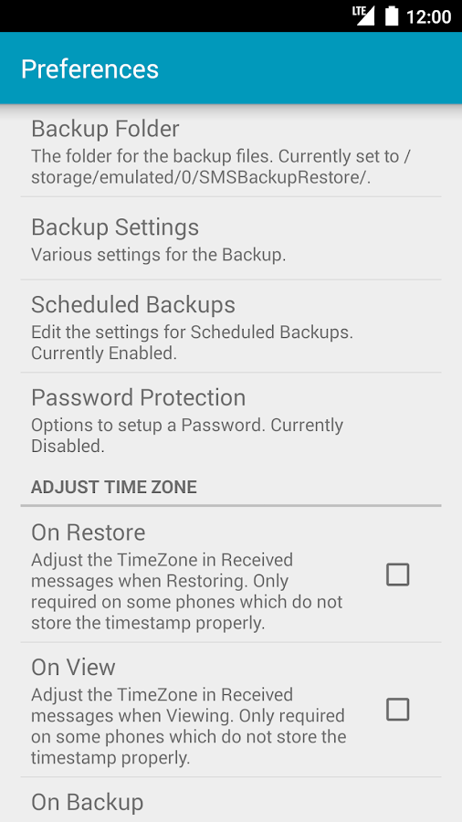 SMS Backup & Restore - screenshot