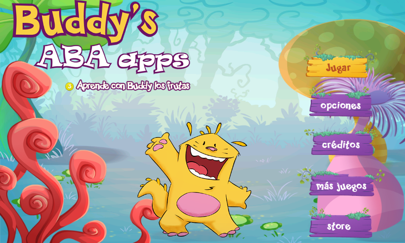 Android application Buddy learns the fruits screenshort