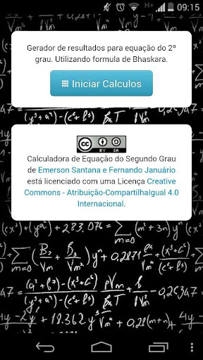 Calcular Equação 2º Grau