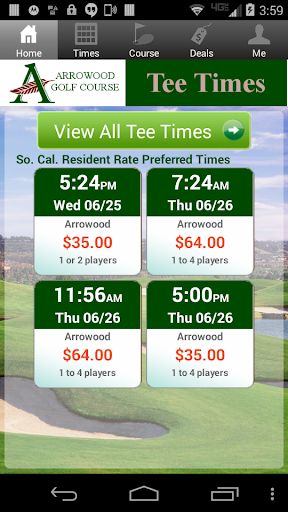 Arrowood Golf Course Tee Times