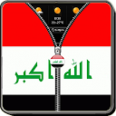 Iraq Flag Zipper Lock mobile app icon