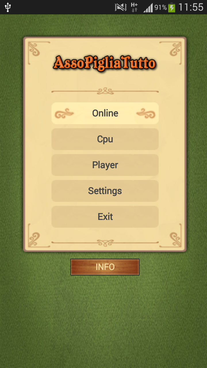 Android application AssoPigliaTutto e Scopa screenshort