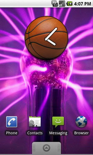 Basketball Analog Clock Widget