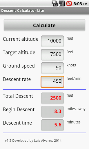 【免費工具App】Airplane Descent Calculator LT-APP點子