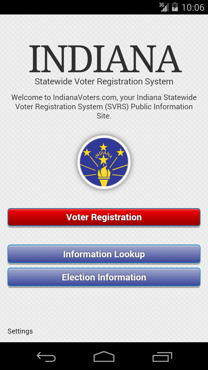 Indiana Voters Screen 1