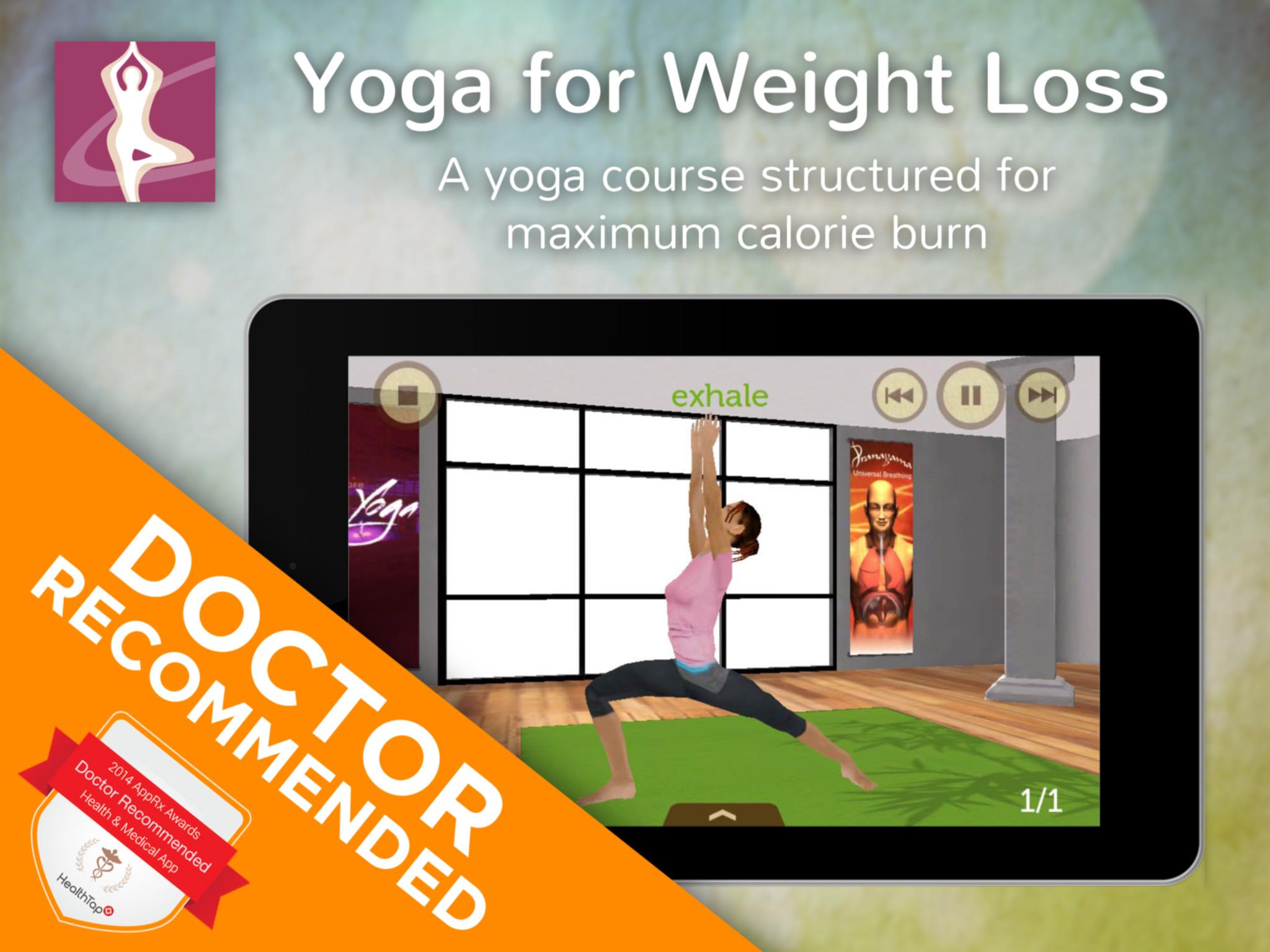 Android application Yoga for Weight Loss screenshort