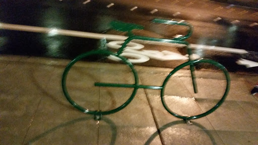 Bike Shaped Bike Rack