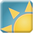 Weather forecast widget mobile app icon