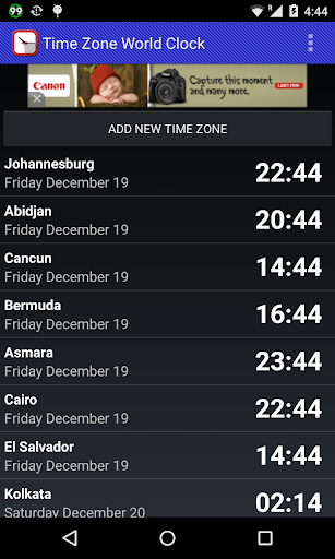 Time Zone World Clock