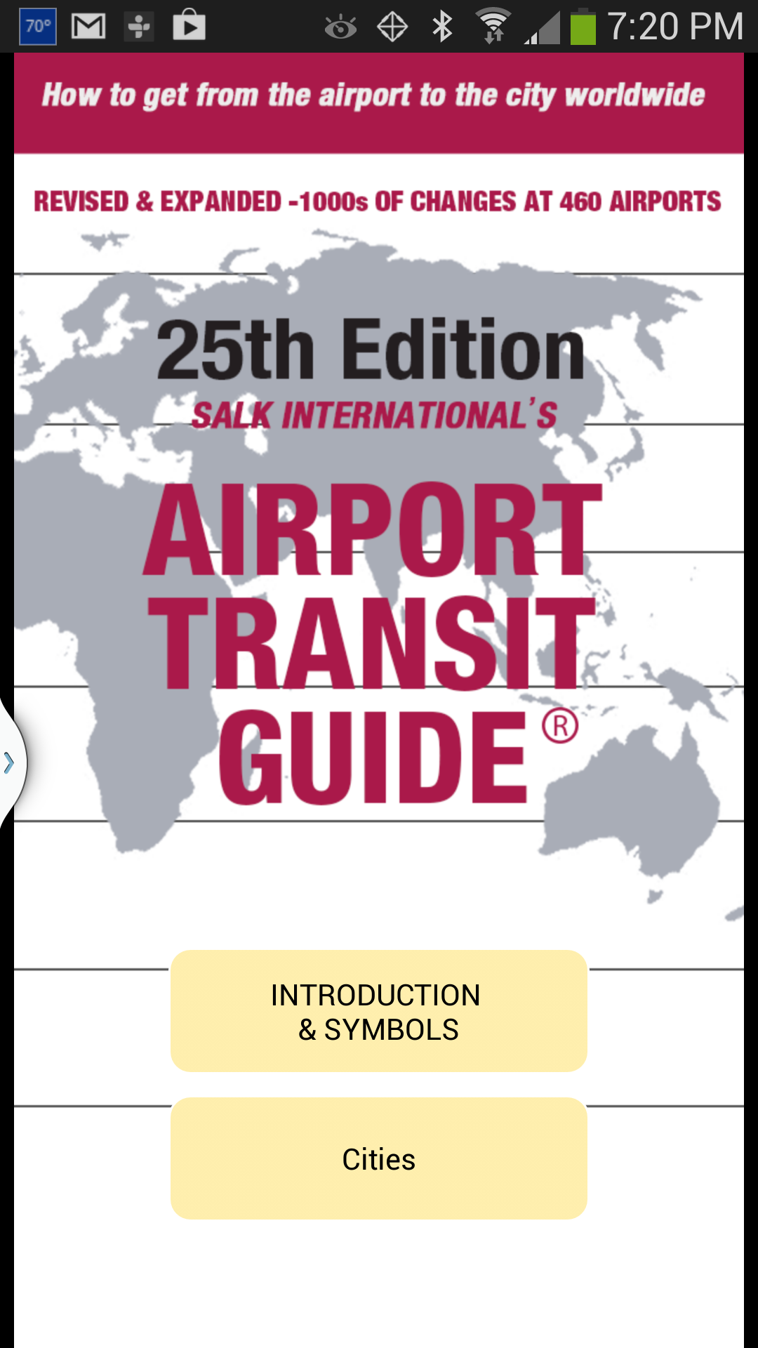 Android application Airport Transit Guide screenshort