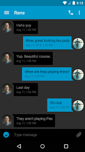 Free Download EvolveSMS Theme Blue Hang APK