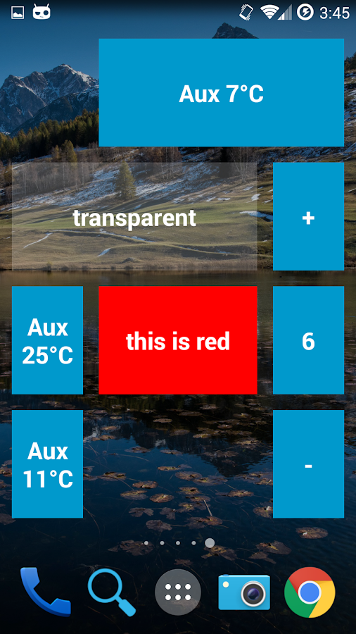   Http Widget – posnetek zaslona 