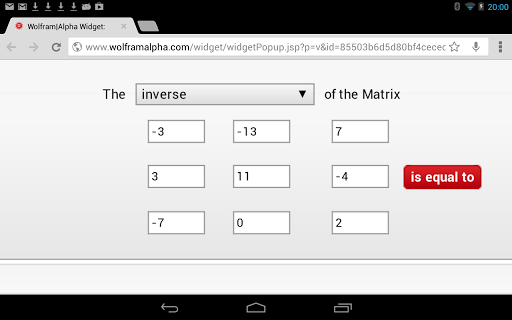 Matrix Inverse Calculator