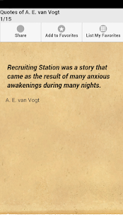 Lastest Quotes of A. E. van Vogt APK for Android